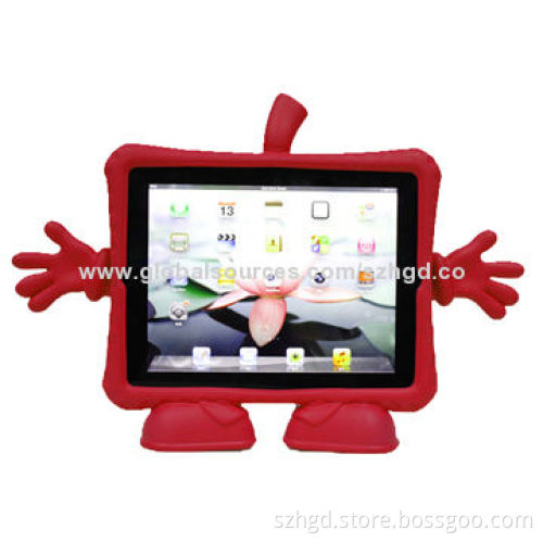 Tablet PC Sleeve for iPad 2/3/4, Drop Resistant with Two Feet to Handle, Made of EVA Material